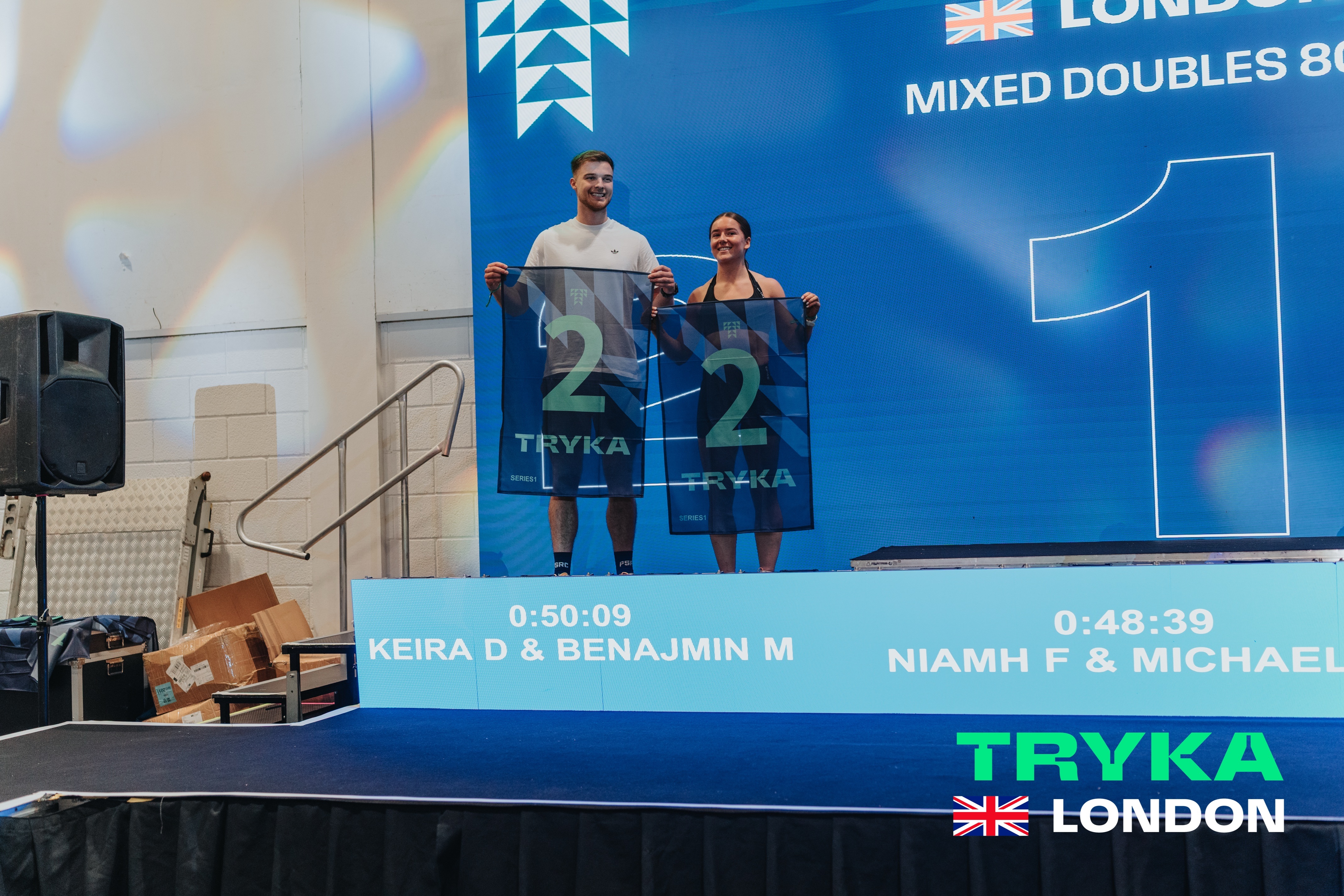 Podium finish in mixed doubles HYROX