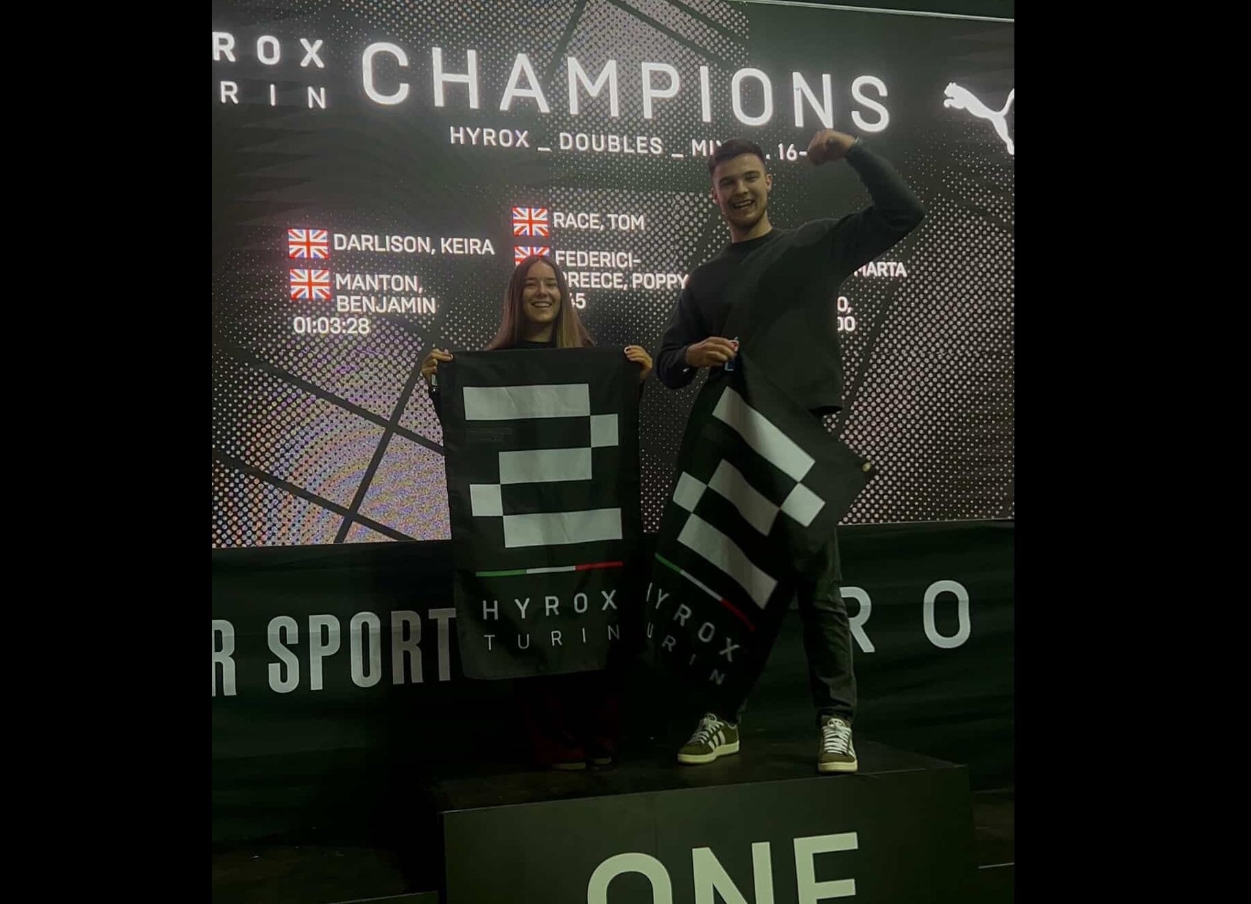 HYROX Mixed Doubles Podium